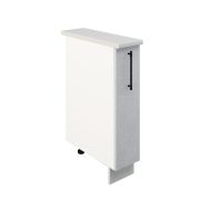 Шкаф шижний ШНБ 200 Корпус: ЛДСП белый 16мм; фасад: фрезеровка Нувель, МДФ бетон белый 16мм