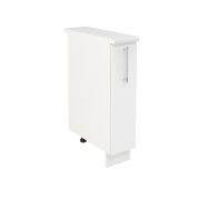 Шкаф шижний ШНБ 200 Корпус: ЛДСП белый 16мм; фасад: фрезеровка Олива, МДФ глянец белый 16мм