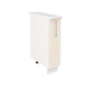 Шкаф шижний ШНБ 200 Корпус: ЛДСП белый 16мм; фасад: фрезеровка Олива, МДФ глянец ваниль 16мм