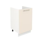 Шкаф нижний под мойку ШНМ 500 Корпус: ЛДСП белый 16мм; фасад: фрезеровка Олива, МДФ глянец ваниль 16мм