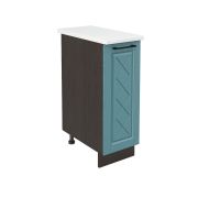 Шкаф нижний ШН 300 Корпус: ЛДСП венге 16мм; фасад: фрезеровка Барселона, МДФ морское дерево 16мм