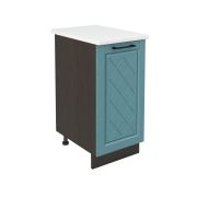 Шкаф нижний ШН 400 Корпус: ЛДСП венге 16мм; фасад: фрезеровка Барселона, МДФ морское дерево 16мм