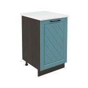 Шкаф нижний ШН 500 Корпус: ЛДСП венге 16мм; фасад: фрезеровка Барселона, МДФ морское дерево 16мм