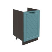 Шкаф нижний под мойку ШНМ 500 Корпус: ЛДСП венге 16мм; фасад: фрезеровка Барселона, МДФ морское дерево 16мм