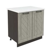 Шкаф нижний ШН 800 Корпус: ЛДСП венге 16мм; фасад: фрезеровка Барселона, МДФ седой клен 16мм