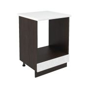 Шкаф нижний духовой ШНД 600 Корпус: ЛДСП венге 16мм; фасад: фрезеровка Бруклин, МДФ бетон белый 16мм