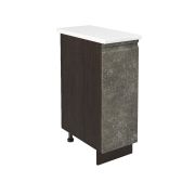 Шкаф нижний ШН 300 Корпус: ЛДСП венге 16мм; фасад: фрезеровка Бруклин, МДФ бетон коричневый 16мм