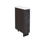 Шкаф шижний ШНБ 200 Корпус: ЛДСП венге 16мм; фасад: фрезеровка Бруклин, МДФ бетон черный 16мм