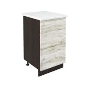 Шкаф нижний ШН 450 Корпус: ЛДСП венге 16мм; фасад: фрезеровка Бруклин, МДФ клен скандинавский 16 мм