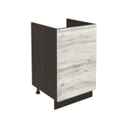 Шкаф нижний под мойку ШНМ 500 Корпус: ЛДСП венге 16мм; фасад: фрезеровка Бруклин, МДФ клен скандинавский 16 мм