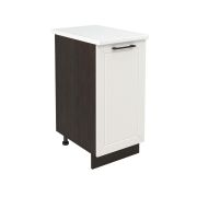 Шкаф нижний ШН 400 Корпус: ЛДСП венге 16мм; фасад: фрезеровка Кельн, МДФ софт бланж 16мм