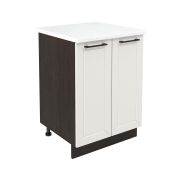 Шкаф нижний ШН 600 Корпус: ЛДСП венге 16мм; фасад: фрезеровка Кельн, МДФ софт бланж 16мм