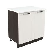 Шкаф нижний ШН 800 Корпус: ЛДСП венге 16мм; фасад: фрезеровка Кельн, МДФ софт бланж 16мм