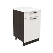 Шкаф нижний с ящиком ШН1Я 500 Корпус: ЛДСП венге 16мм; фасад: фрезеровка Кельн, МДФ софт бланж 16мм