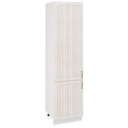 Пенал (премьер) П600Н-11 Корпус: ЛДСП белый 16мм; фасад: фрезеровка Гренада, МДФ сандал 16мм