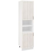 Пенал (премьер) ПД600Н-11 Корпус: ЛДСП белый 16мм; фасад: фрезеровка Гренада, МДФ сандал 16мм