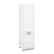 Пенал П1 600 Корпус: ЛДСП белый 16мм; фасад: фрезеровка Кельн, МДФ софт даймонд 16мм