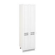 Пенал П2 600 Корпус: ЛДСП белый 16мм; фасад: фрезеровка Кельн, МДФ софт даймонд 16мм