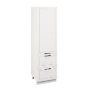 Пенал П1Я 600 Корпус: ЛДСП белый 16мм; фасад: фрезеровка Кельн, МДФ софт даймонд 16мм