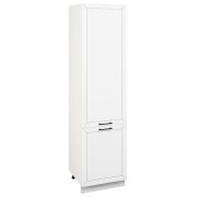 Пенал (премьер) П1 600Н Корпус: ЛДСП белый 16мм; фасад: фрезеровка Кельн, МДФ софт даймонд 16мм