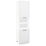 Пенал (премьер) ПД1 600Н Корпус: ЛДСП белый 16мм; фасад: фрезеровка Кельн, МДФ софт даймонд 16мм