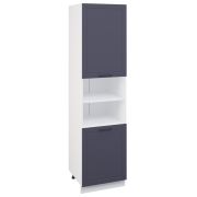 Пенал (премьер) ПД1 600Н Корпус: ЛДСП белый 16мм; фасад: фрезеровка Кельн, МДФ софт смок 16мм