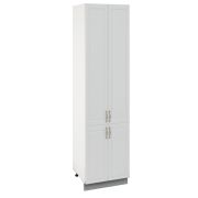 Пенал (премьер) П600Н-22 Корпус: ЛДСП белый 16мм; фасад: фрезеровка Лондон, МДФ дуб белый 16мм