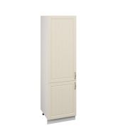 Пенал П600-11 Корпус: ЛДСП белый 16мм; фасад: фрезеровка Лондон, МДФ дуб крем 16мм