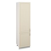 Пенал (премьер) П600Н-11 Корпус: ЛДСП белый 16мм; фасад: фрезеровка Лондон, МДФ дуб крем 16мм