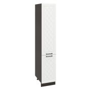 Пенал П 400 Корпус: ЛДСП венге 16мм; фасад: фрезеровка Барселона, МДФ белое дерево 16мм