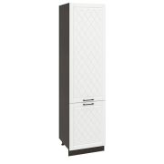 Пенал (премьер) П600Н-11 Корпус: ЛДСП венге 16мм; фасад: фрезеровка Барселона, МДФ белое дерево 16мм