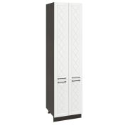 Пенал (премьер) П600Н-22 Корпус: ЛДСП венге 16мм; фасад: фрезеровка Барселона, МДФ белое дерево 16мм