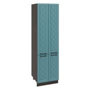 Пенал П600-22 Корпус: ЛДСП венге 16мм; фасад: фрезеровка Барселона, МДФ морское дерево 16мм