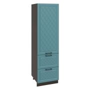 Пенал П600-12Я Корпус: ЛДСП венге 16мм; фасад: фрезеровка Барселона, МДФ морское дерево 16мм