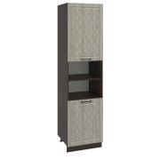 Пенал (премьер) ПД600Н-11 Корпус: ЛДСП венге 16мм; фасад: фрезеровка Барселона, МДФ седой клен 16мм