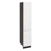 Пенал П 400 Корпус: ЛДСП венге 16мм; фасад: фрезеровка Бруклин, МДФ бетон белый 16мм