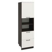 Пенал ПД2Я 600 Корпус: ЛДСП венге 16мм; фасад: фрезеровка Кельн, МДФ софт бланж 16мм