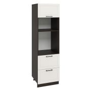 Пенал ПДГ2Я 600 Корпус: ЛДСП венге 16мм; фасад: фрезеровка Кельн, МДФ софт бланж 16мм