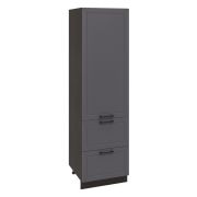 Пенал П1Я 600 Корпус: ЛДСП венге 16мм; фасад: фрезеровка Кельн, МДФ софт смок 16мм