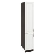 Пенал П 400 Корпус: ЛДСП венге 16мм; фасад: фрезеровка Лондон, МДФ дуб белый 16мм