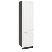 Пенал (премьер) П600Н-11 Корпус: ЛДСП венге 16мм; фасад: фрезеровка Лондон, МДФ дуб белый 16мм