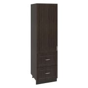 Пенал П1Я 600 Корпус: ЛДСП венге 16мм; фасад: фрезеровка Лондон, МДФ дуб венге 16мм