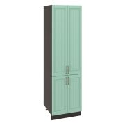 Пенал П600-22 Корпус: ЛДСП венге 16мм; фасад: фрезеровка Лондон, МДФ дуб изумруд 16мм