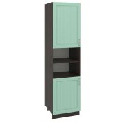 Пенал (премьер) ПД600Н-11 Корпус: ЛДСП венге 16мм; фасад: фрезеровка Лондон, МДФ дуб изумруд 16мм