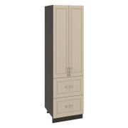 Пенал П2Я 600 Корпус: ЛДСП венге 16мм; фасад: фрезеровка Лондон, МДФ дуб капучино 16мм