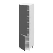 Пенал (премьер) П600Н-11 Корпус: ЛДСП венге 16мм; фасад: фрезеровка Лондон, МДФ дуб крем 16мм