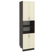 Пенал (премьер) ПД600Н-22 Корпус: ЛДСП венге 16мм; фасад: фрезеровка Лондон, МДФ дуб крем 16мм