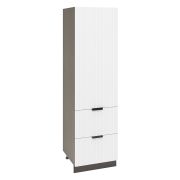 Пенал П1Я 600 Корпус: ЛДСП венге 16мм; фасад: фрезеровка Норд Line, МДФ софт даймонд 16 мм