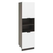 Пенал ПД1 600 Корпус: ЛДСП венге 16мм; фасад: фрезеровка Норд Line, МДФ софт даймонд 16 мм