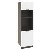 Пенал ПДГ 600 Корпус: ЛДСП венге 16мм; фасад: фрезеровка Норд Line, МДФ софт даймонд 16 мм